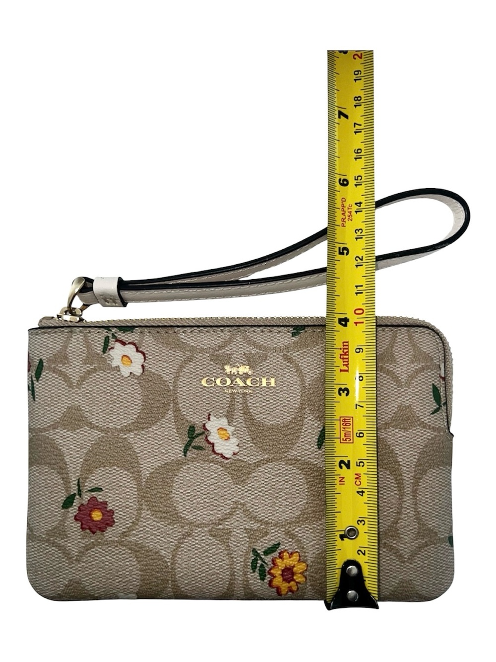 Coach Floral Signature Wristlet - Beige/White/Red/Yellow - Picture 4 of 4